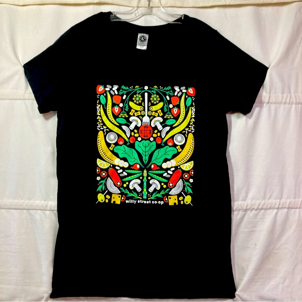 Willy Street Co-Op Madison Wisconsin Grocery Sz L Vegetable Organic T Shirt Tee